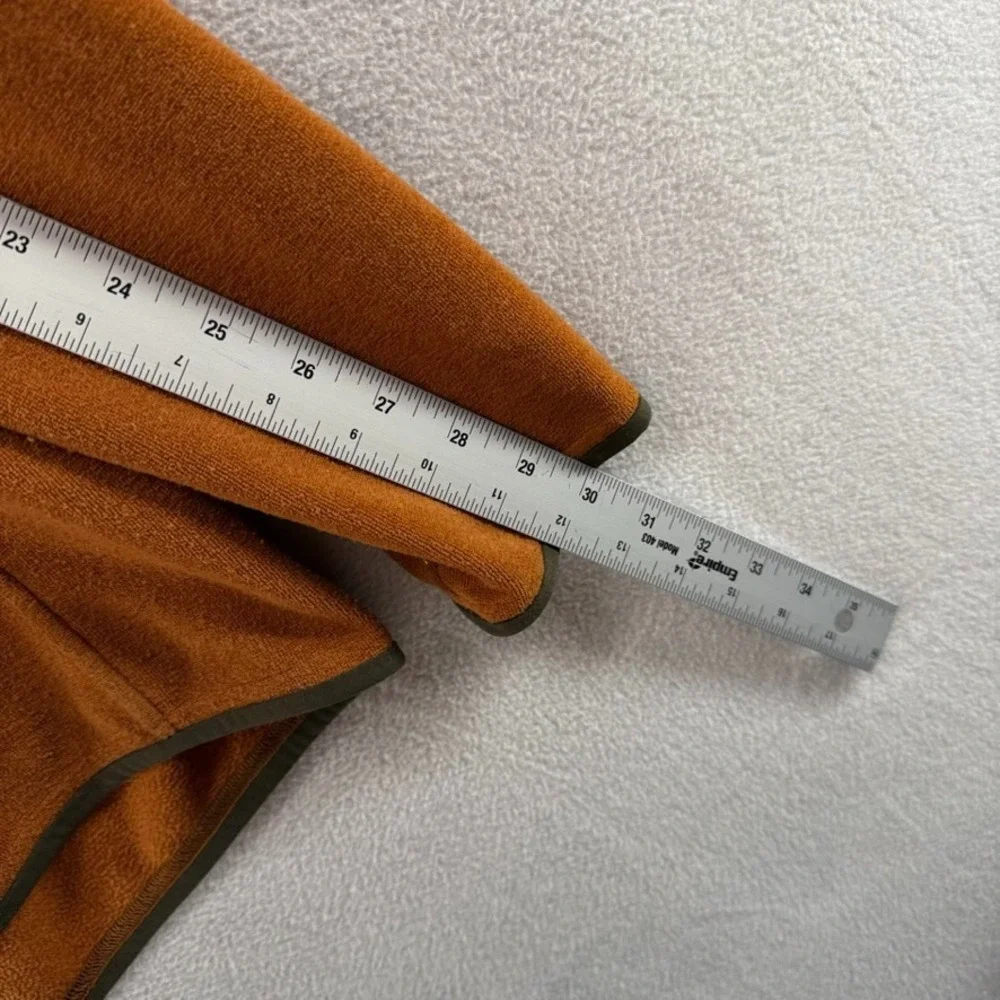 Arcteryx Polartec Fleece Men's Large Orange 1/4 Quarter Zip Pullover Gorp Logo